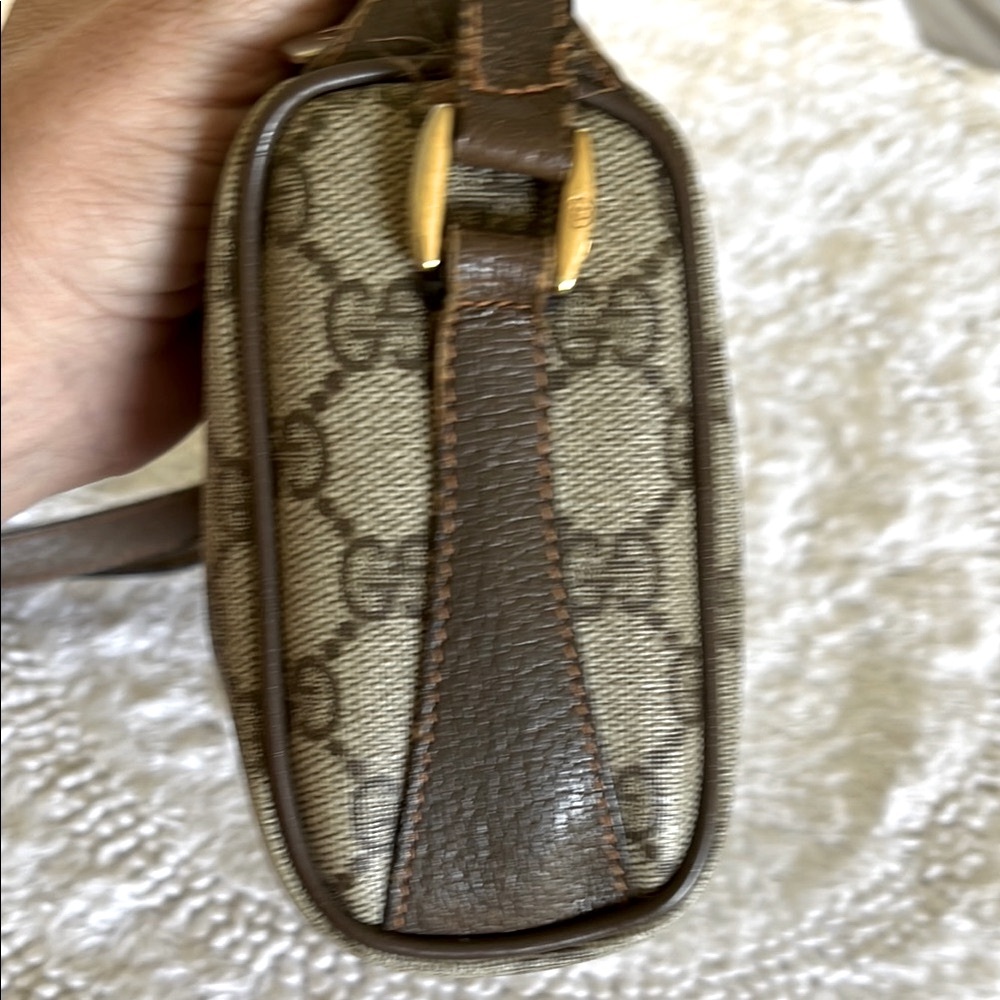Gucci Brown Crossbody Bag with Geometric Pattern Preloved - Picture 6 of 16